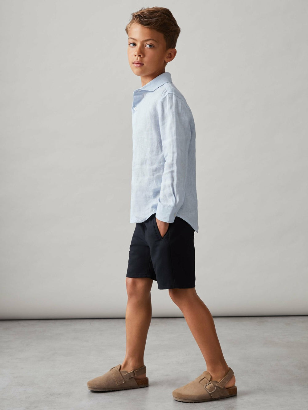 9-13 yrs Relaxed Drawstring Shorts in Navy