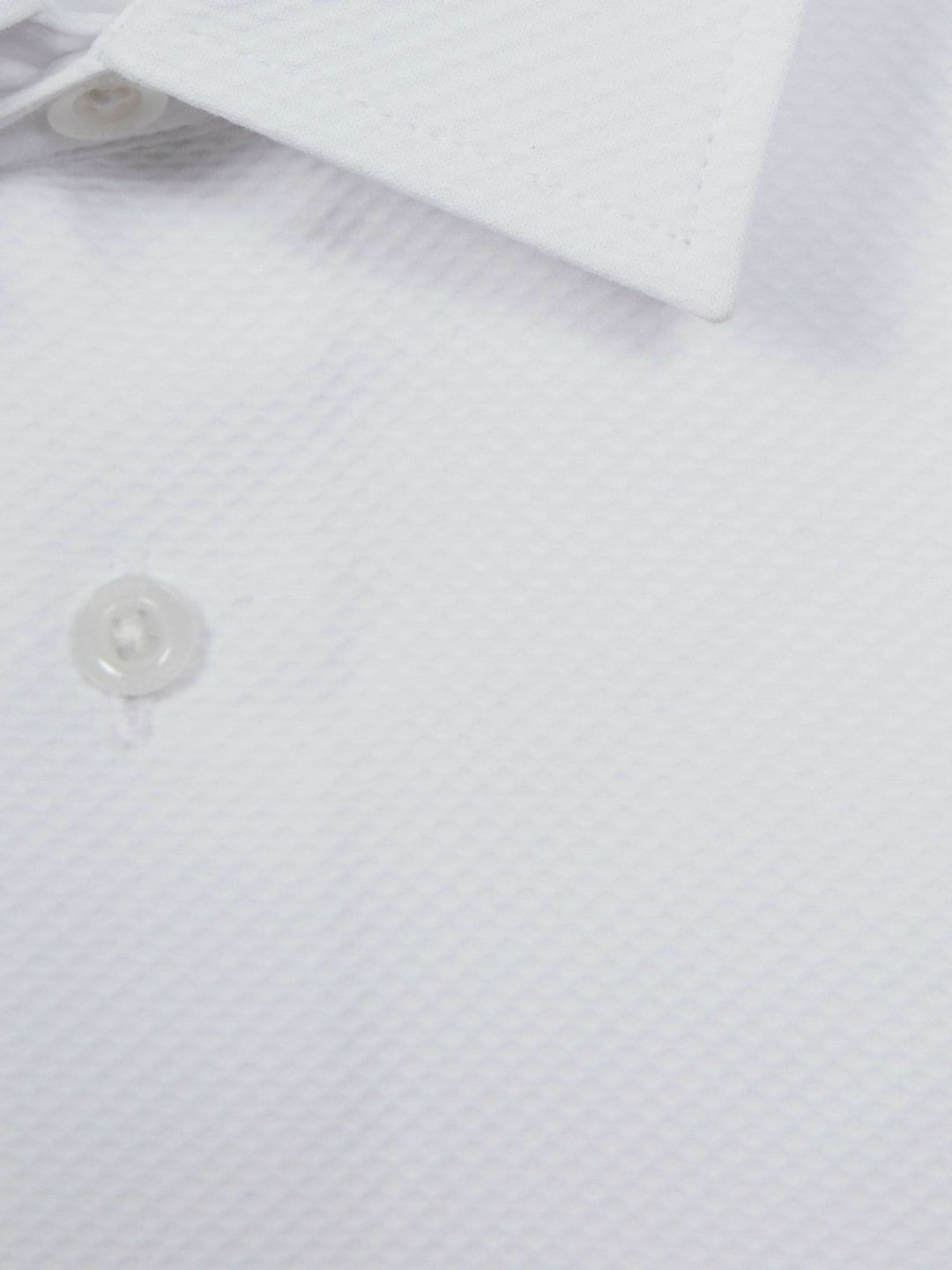 3-9 yrs Slim Fit Textured Bib Dinner Shirt in White