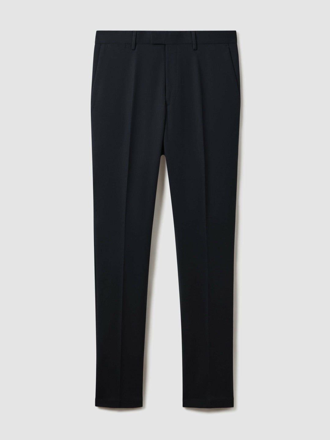 Slim Fit Cotton Blend Chinos in Navy