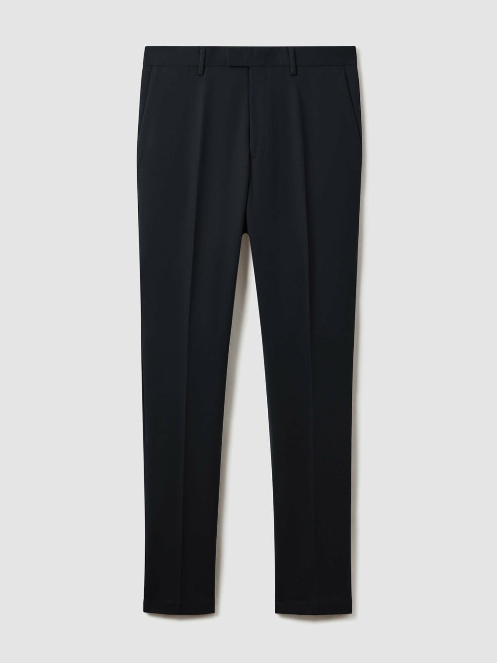 Slim Fit Cotton Blend Chinos in Navy