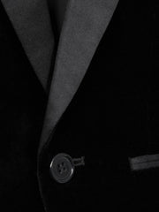 9-14 yrs Single Breasted Velvet Blazer in Black