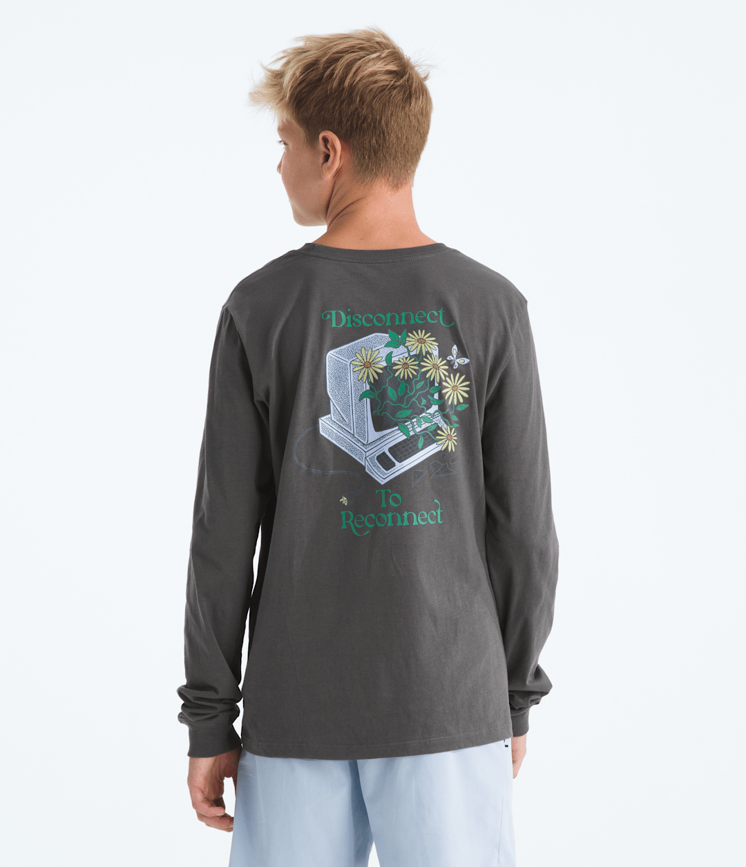 Boys’ & Girls’ Evolution Disconnect Long-Sleeve Tee—Graphic / The North Face