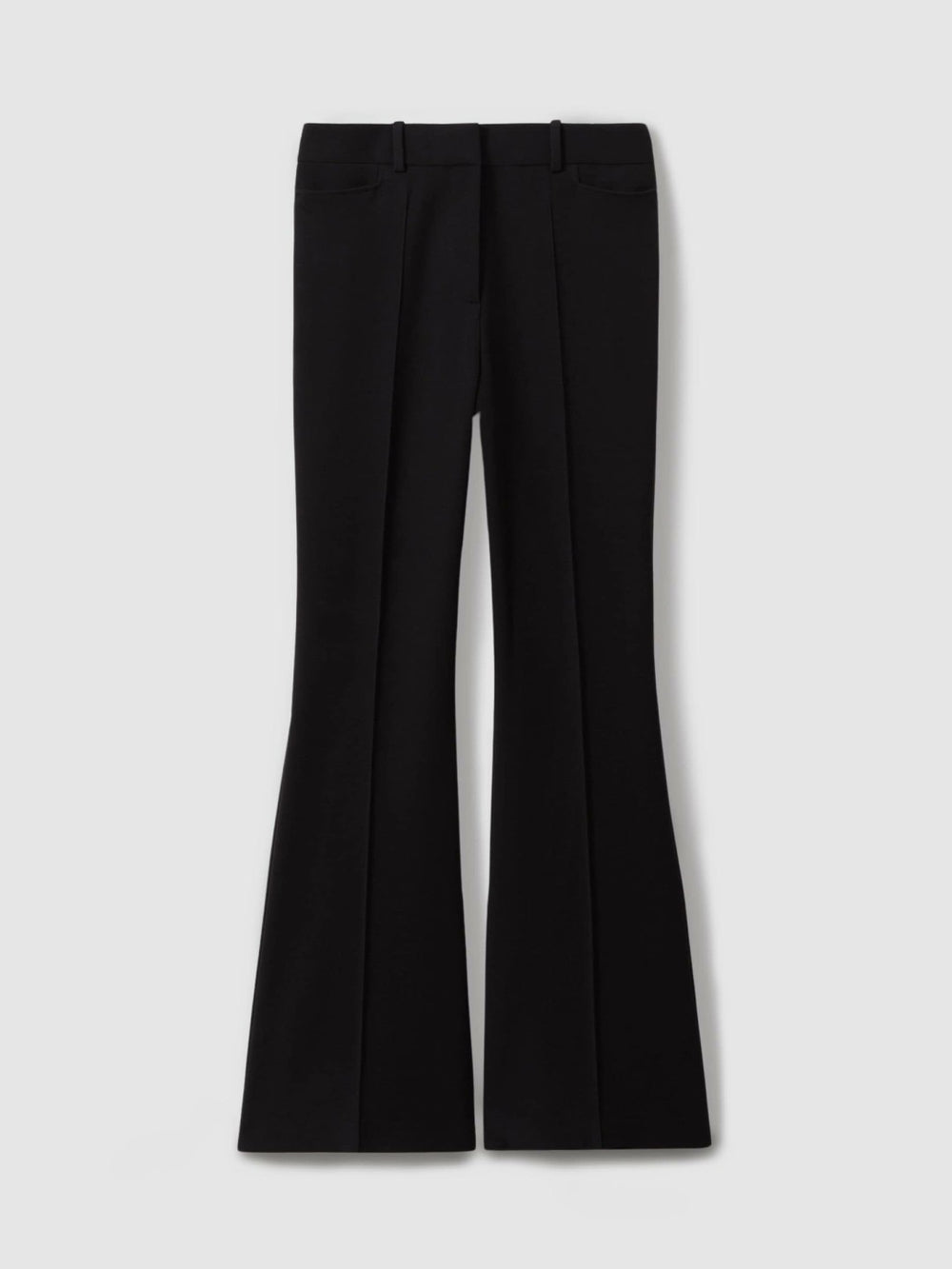 Petite Flared Suit Trousers in Black