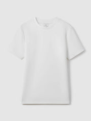 Interlock Jersey Crew Neck T-Shirt in White