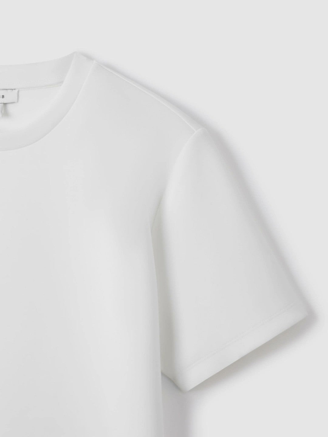 Interlock Jersey Crew Neck T-Shirt in White