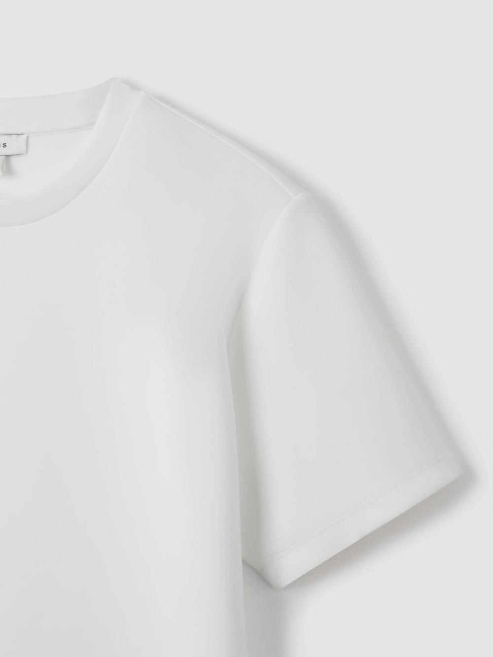 Interlock Jersey Crew Neck T-Shirt in White
