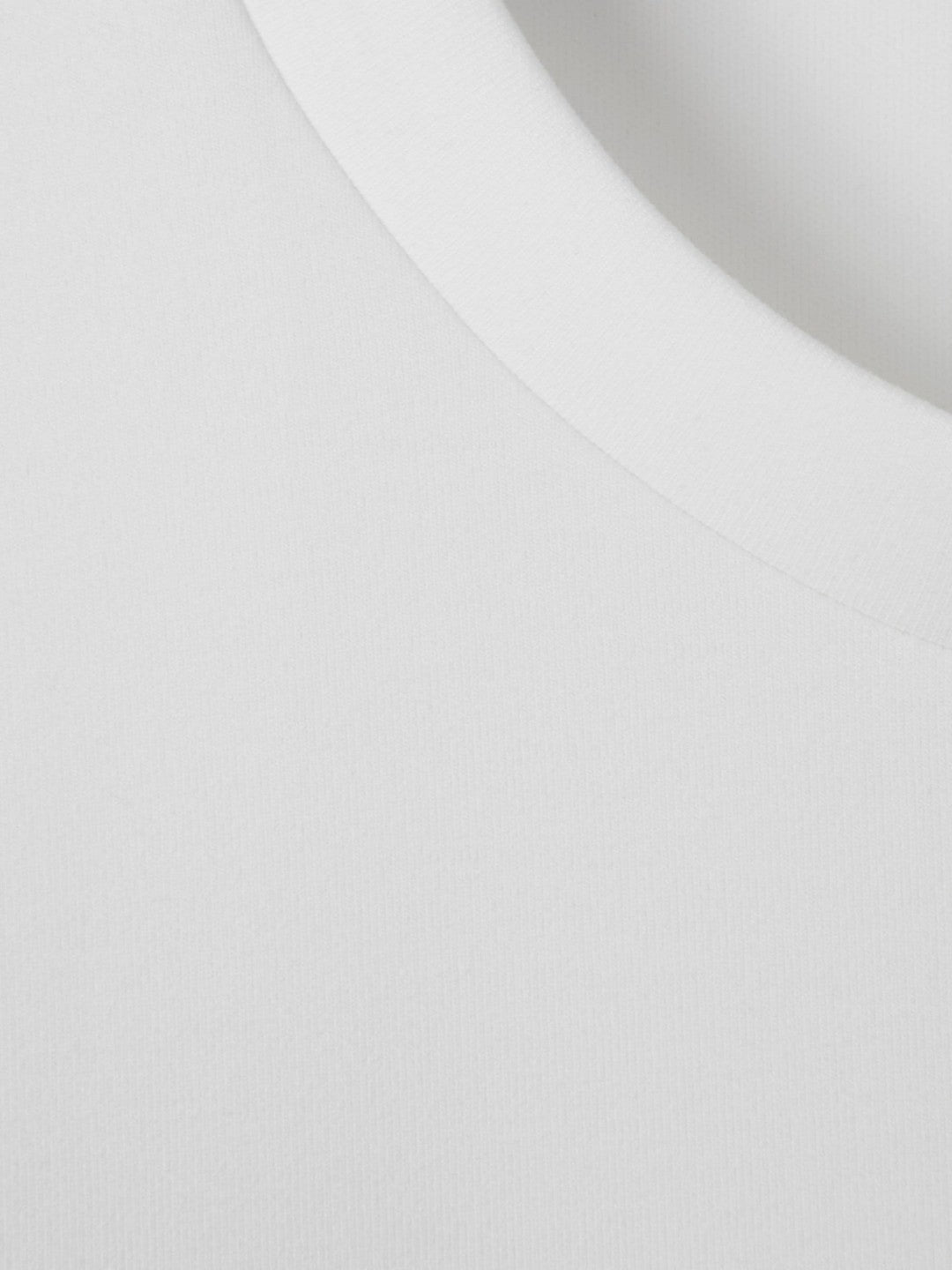 Interlock Jersey Crew Neck T-Shirt in White