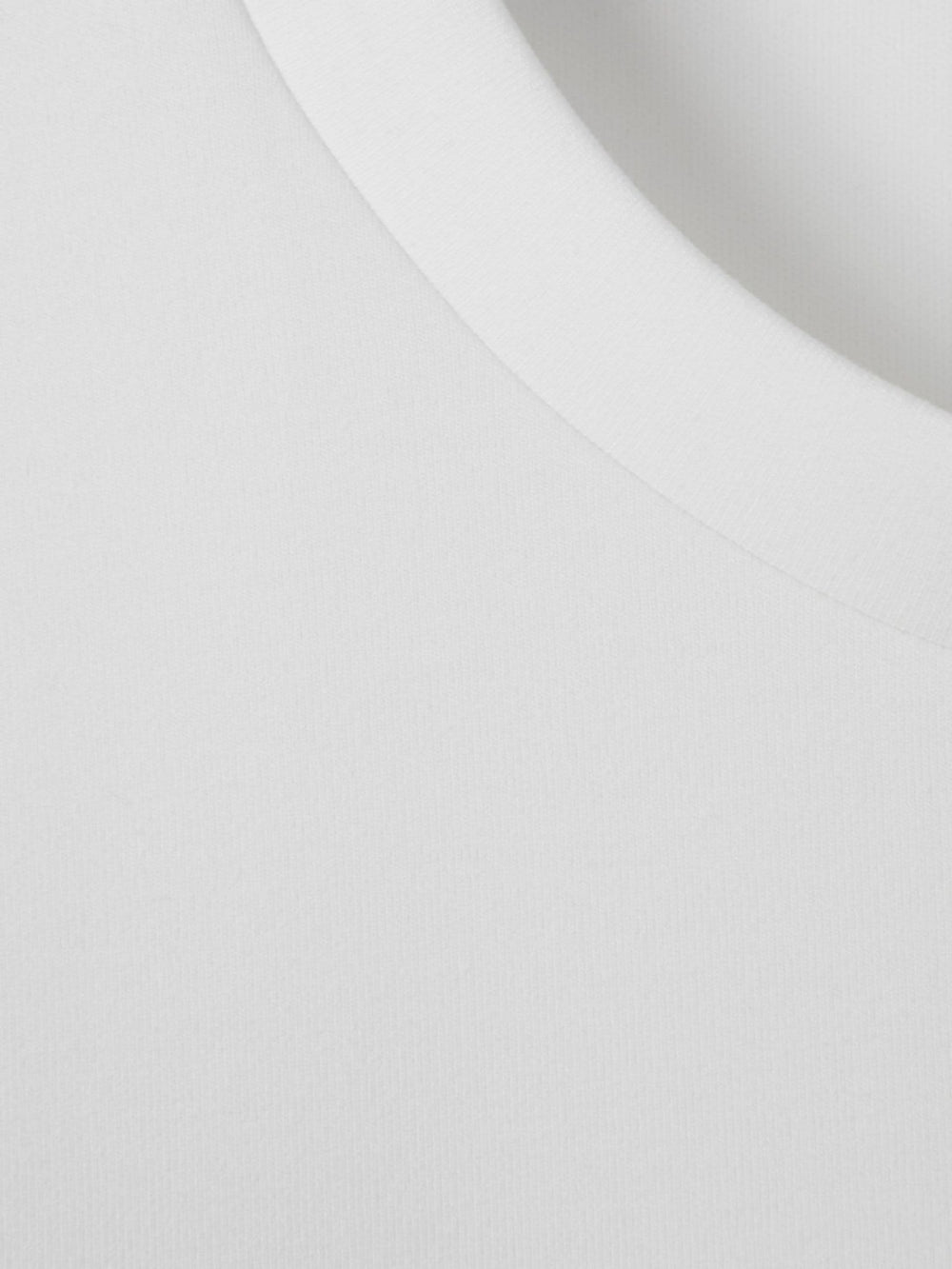 Interlock Jersey Crew Neck T-Shirt in White