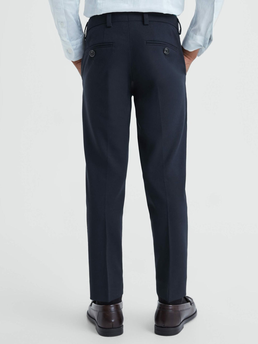 3-9 yrs Wool Blend Adjustable Trousers in Navy