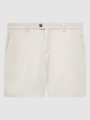 Short Length Casual Chino Shorts in Chalk