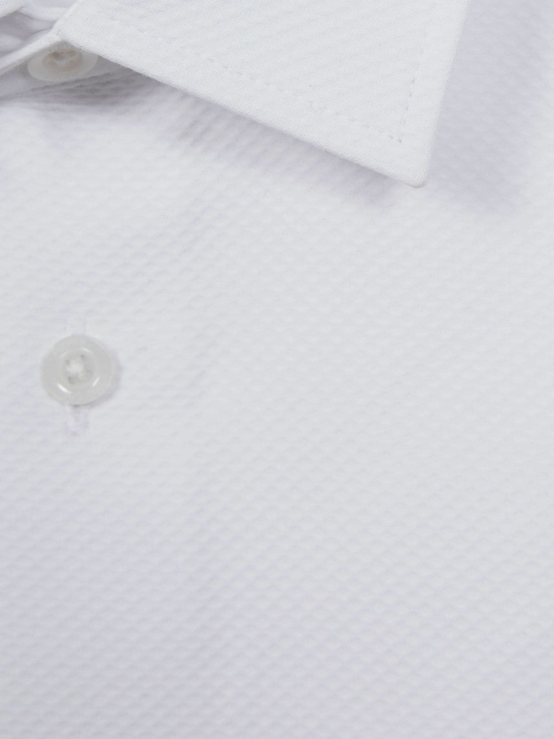9-14 yrs Slim Fit Textured Bib Dinner Shirt in White