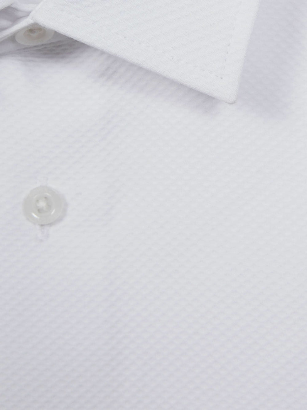 9-14 yrs Slim Fit Textured Bib Dinner Shirt in White