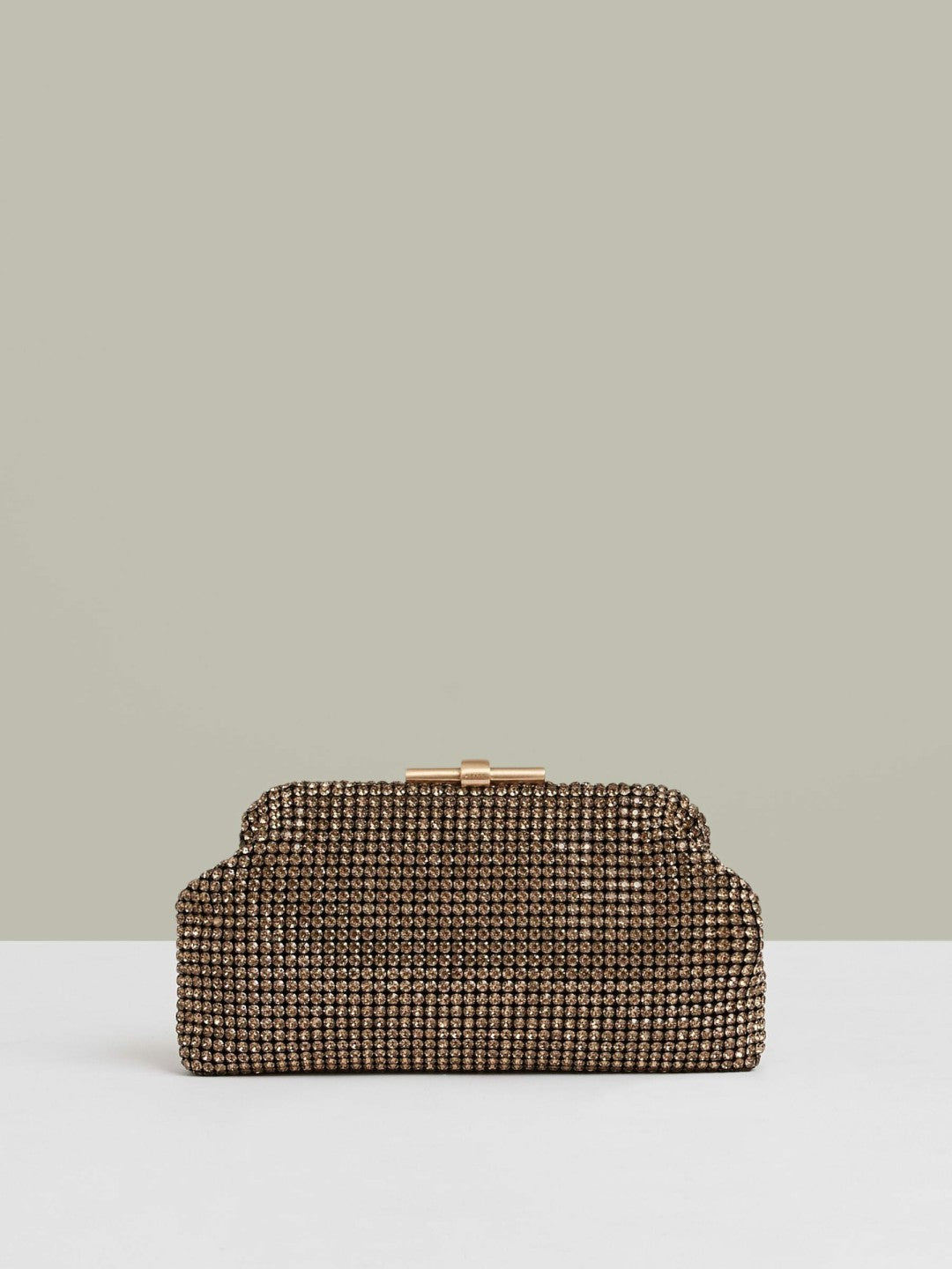 Embellished Clutch Bag in Gold