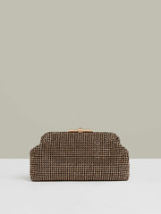 Embellished Clutch Bag in Gold