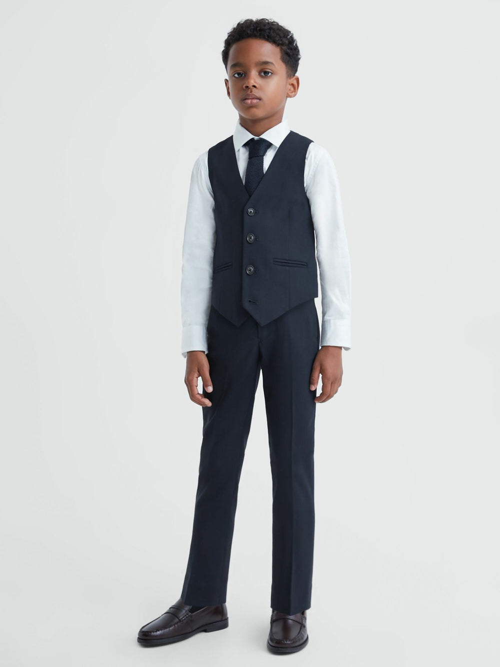 9-14 yrs Modern Fit Waistcoat in Navy