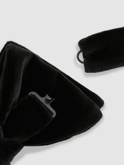 Velvet Bow Tie in Black