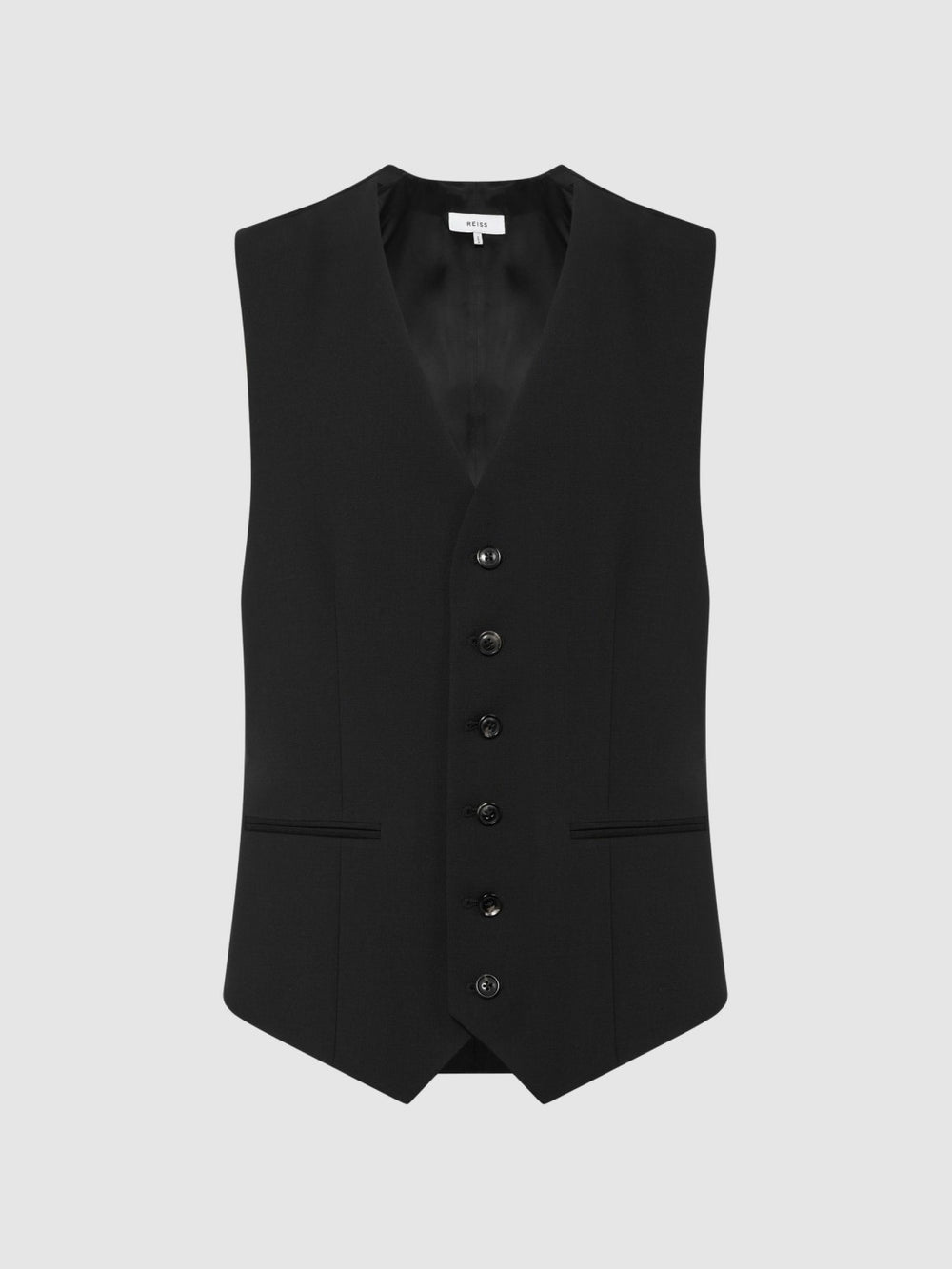 Modern Fit Travel Waistcoat in Black