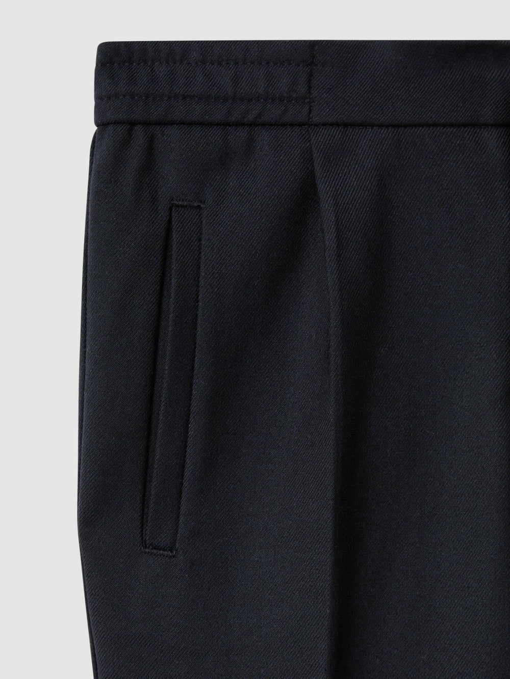 3-9 yrs Relaxed Elasticated Trousers with Turn-Ups in Navy