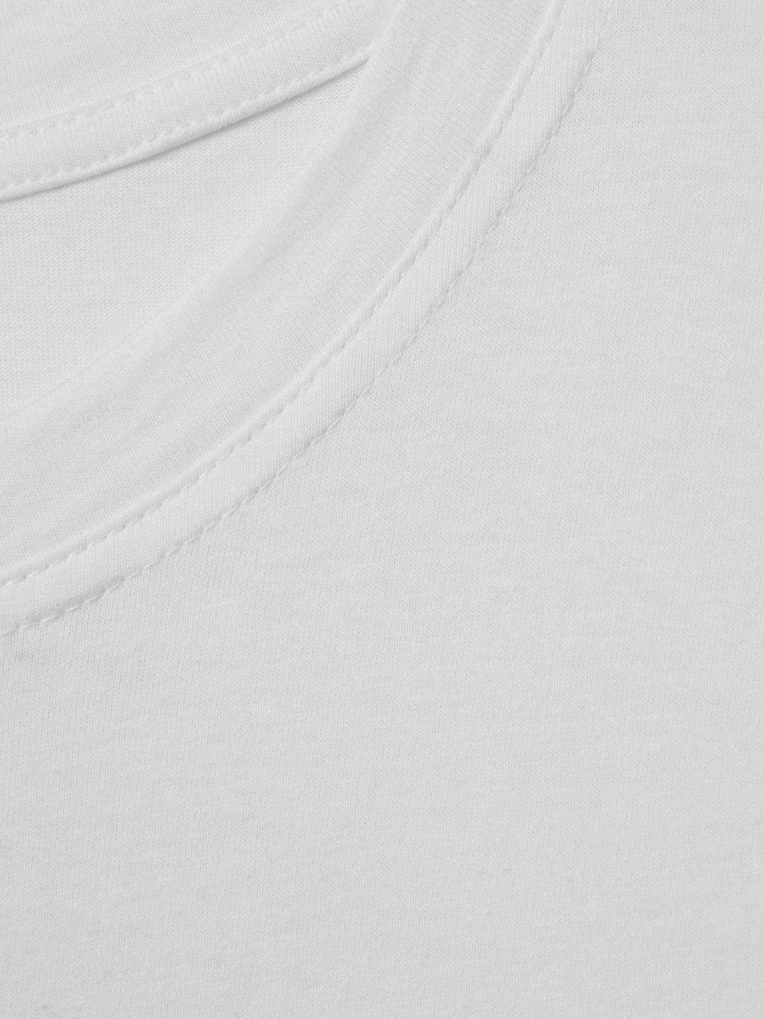 Cotton Capped Sleeve T-Shirt in White