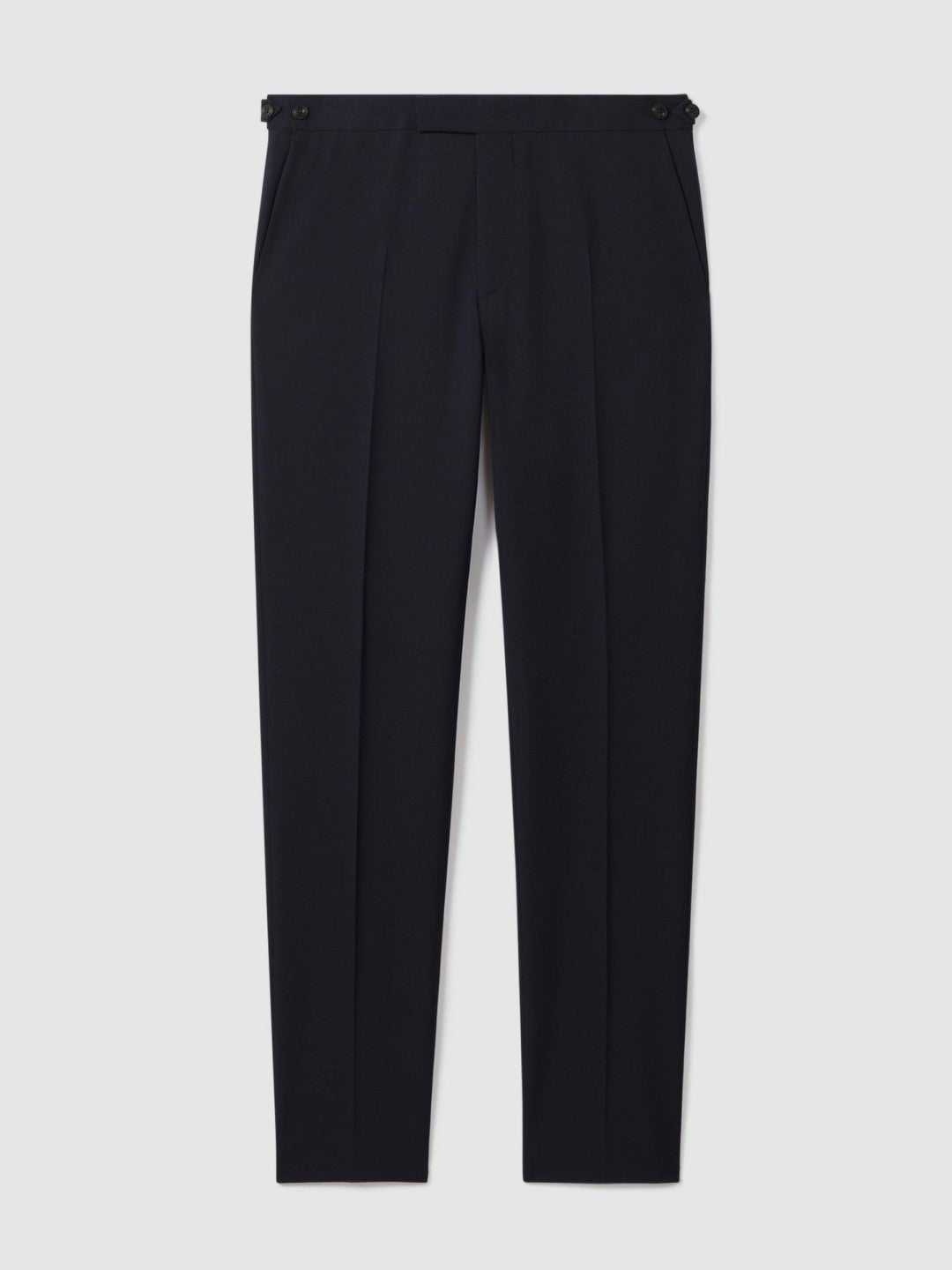 Slim Fit Side Adjuster Trousers in Navy