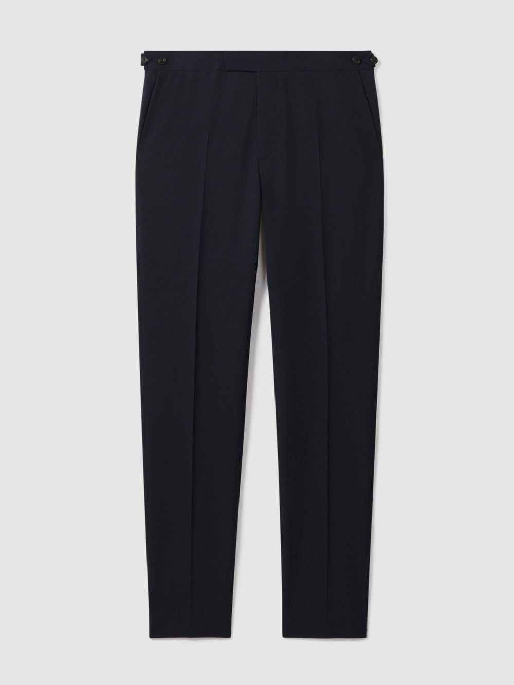Slim Fit Side Adjuster Trousers in Navy