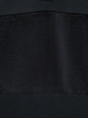 9-13 yrs Slim Fit Half-Zip Funnel Neck Velour Sweatshirt in Navy