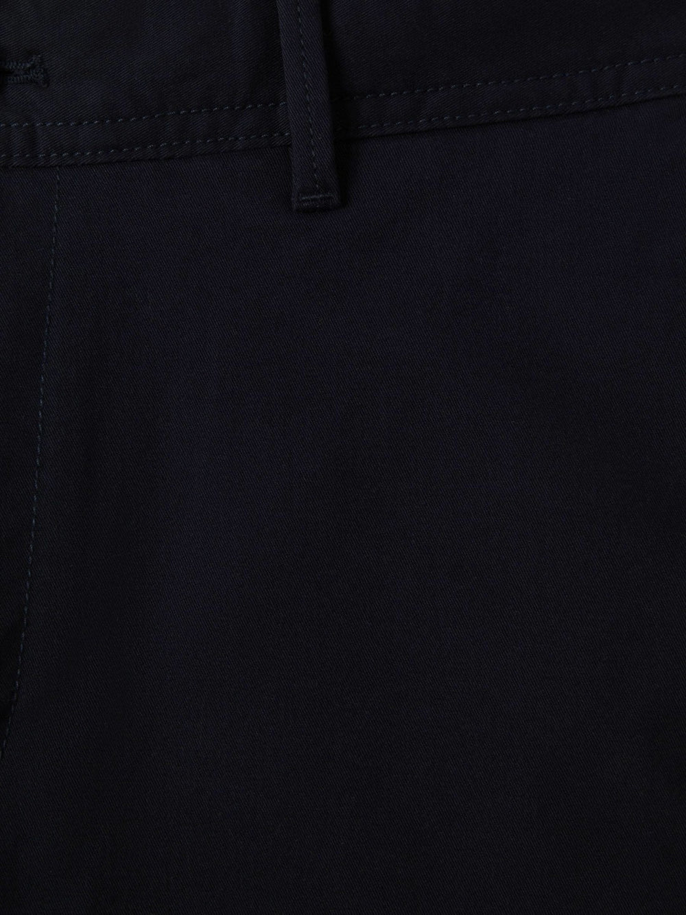 Slim Fit Washed Cotton Blend Chinos in Navy