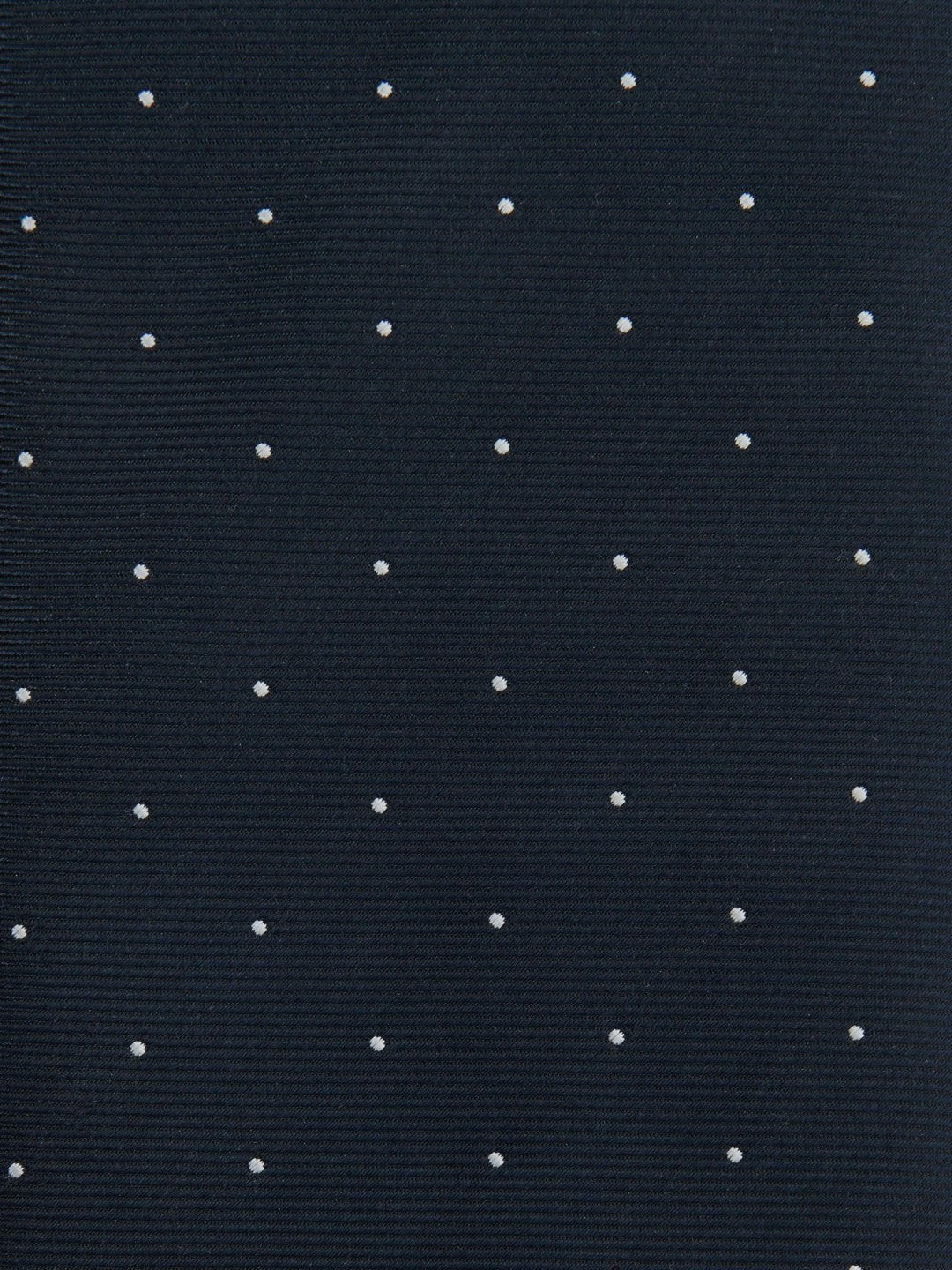 Polka Dot Silk Tie in Navy