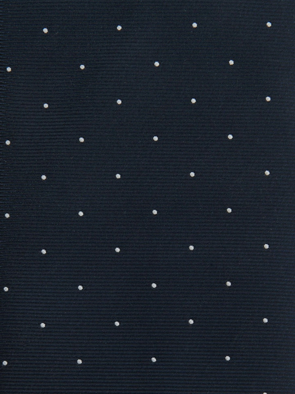 Polka Dot Silk Tie in Navy
