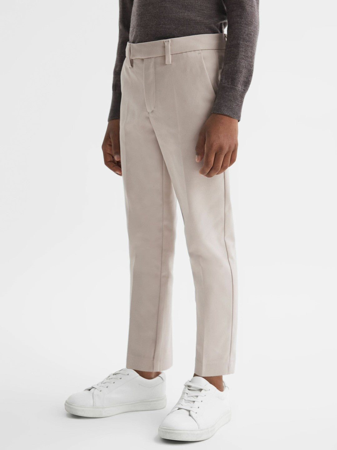 9-14 yrs Slim Fit Tapered Chinos in Stone