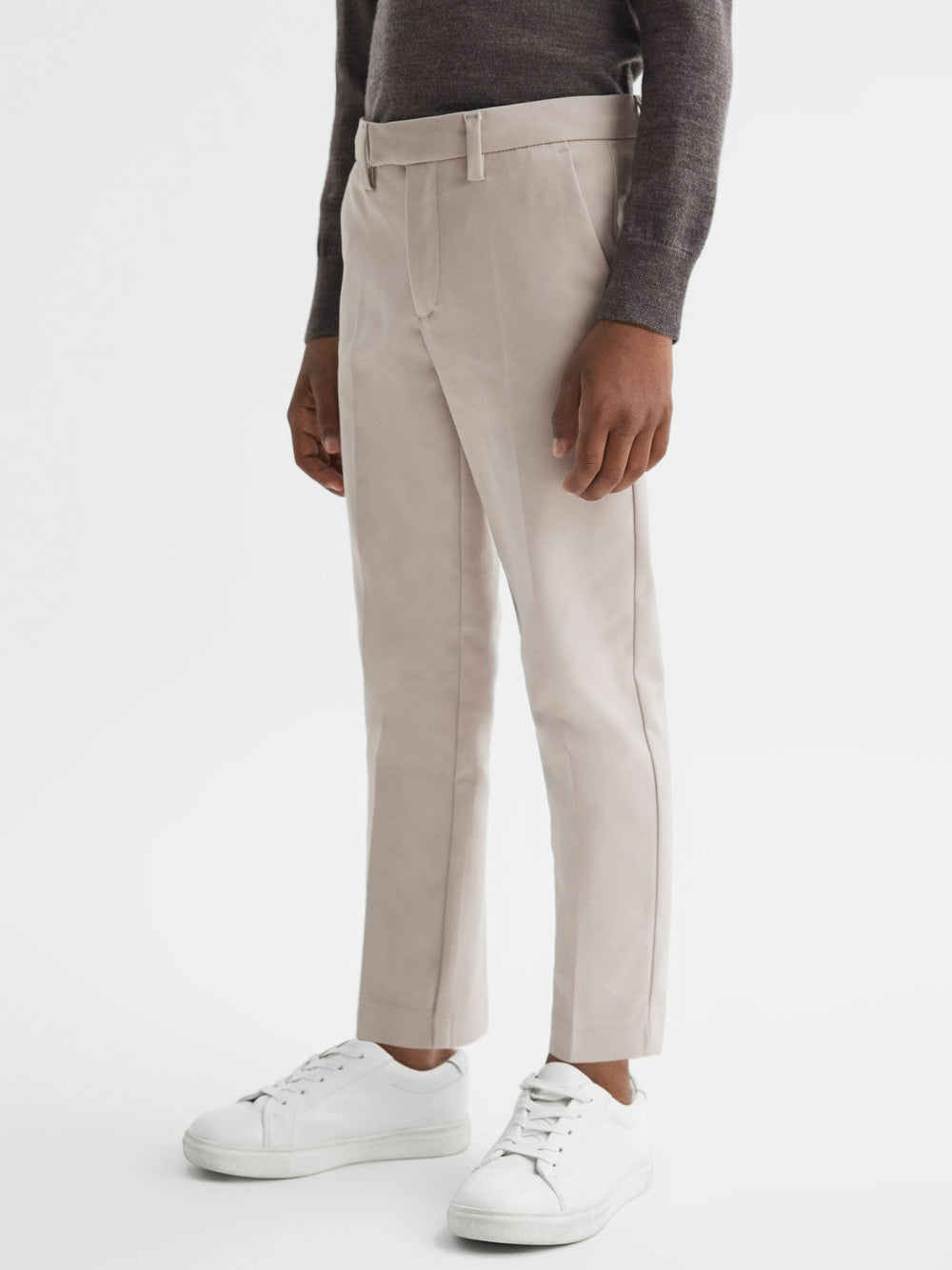 9-14 yrs Slim Fit Tapered Chinos in Stone