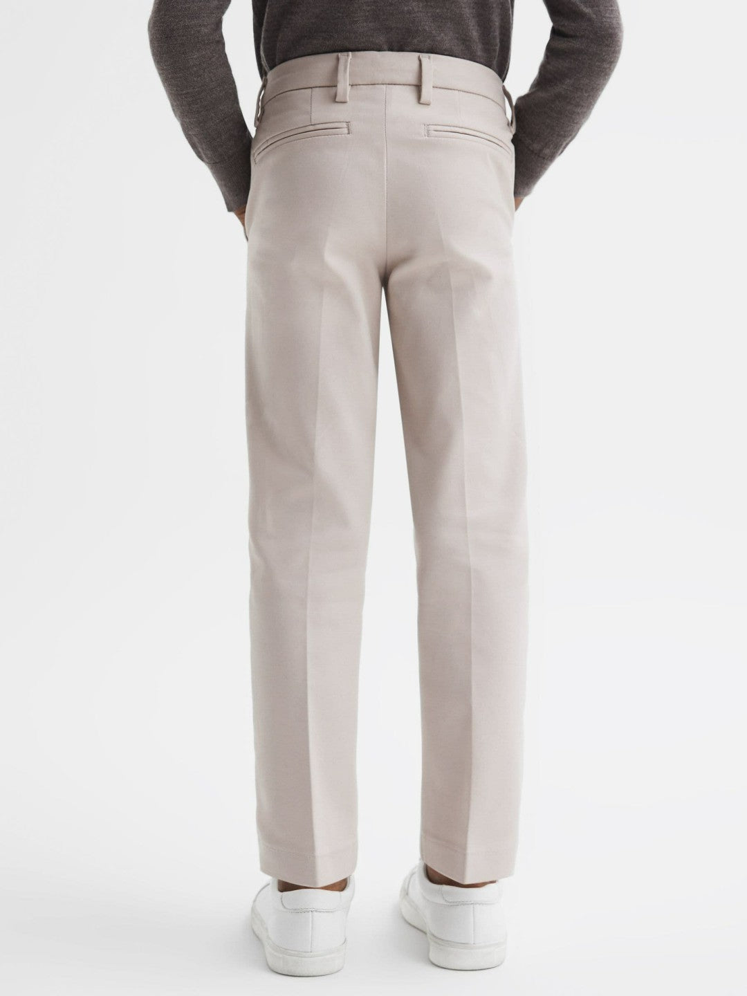 9-14 yrs Slim Fit Tapered Chinos in Stone
