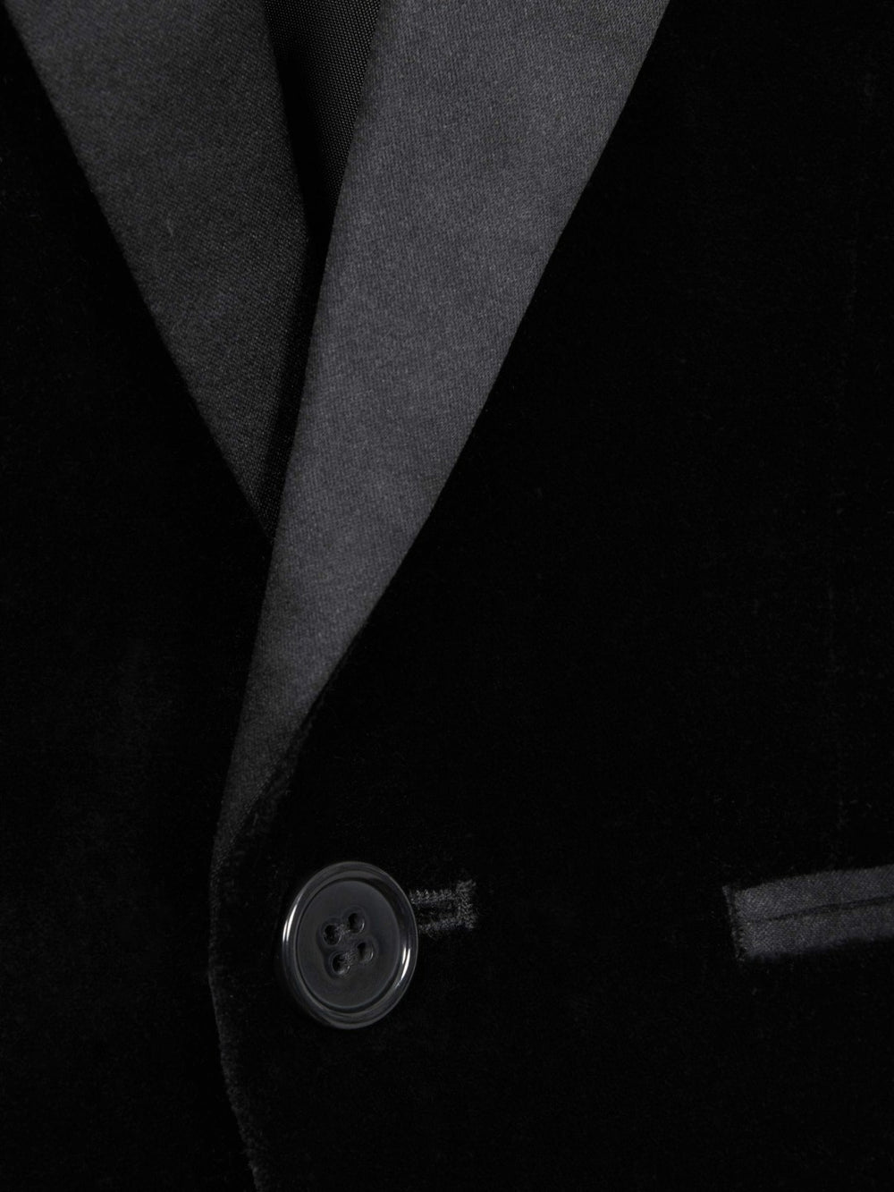 3-9 yrs Single Breasted Velvet Blazer in Black