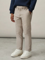 3-9 yrs Slim Fit Tapered Chinos in Stone