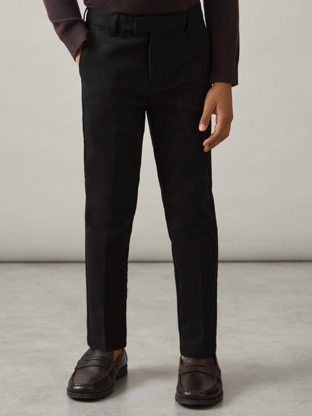 3-9 yrs Slim Fit Tapered Chinos in Black