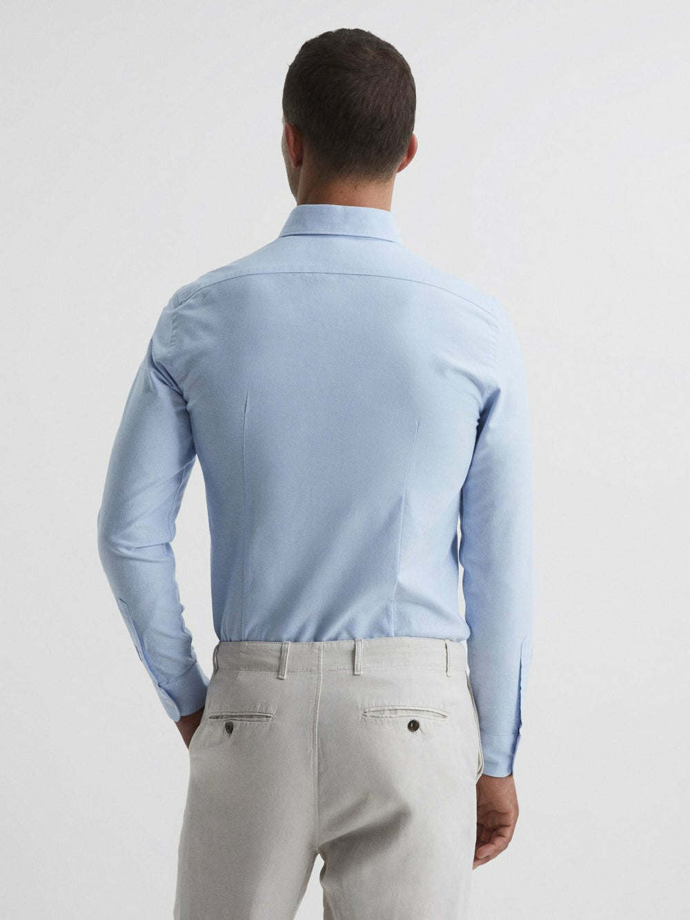 Soft Wash Button Down Oxford Shirt in Soft Blue