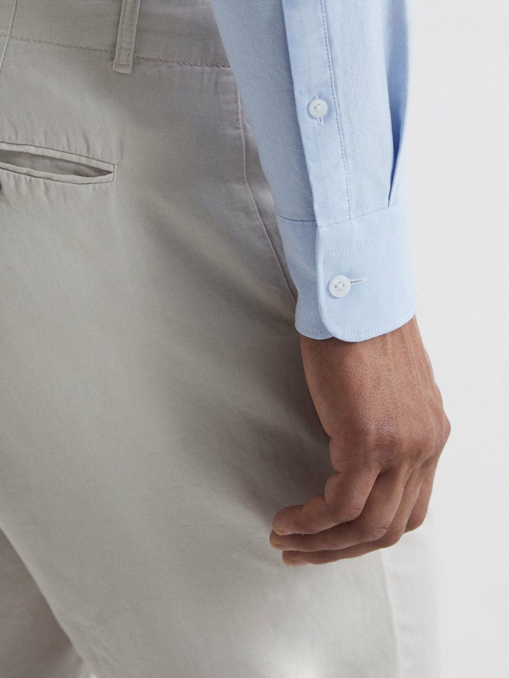 Soft Wash Button Down Oxford Shirt in Soft Blue
