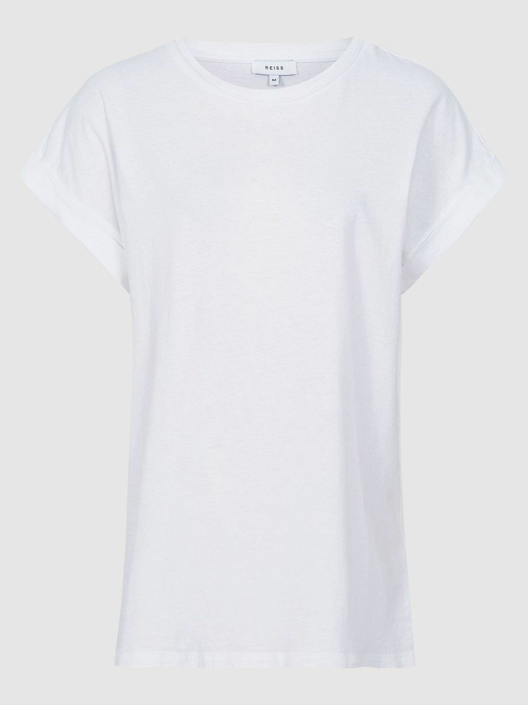 Cotton-Jersey Crew Neck T-Shirt in White