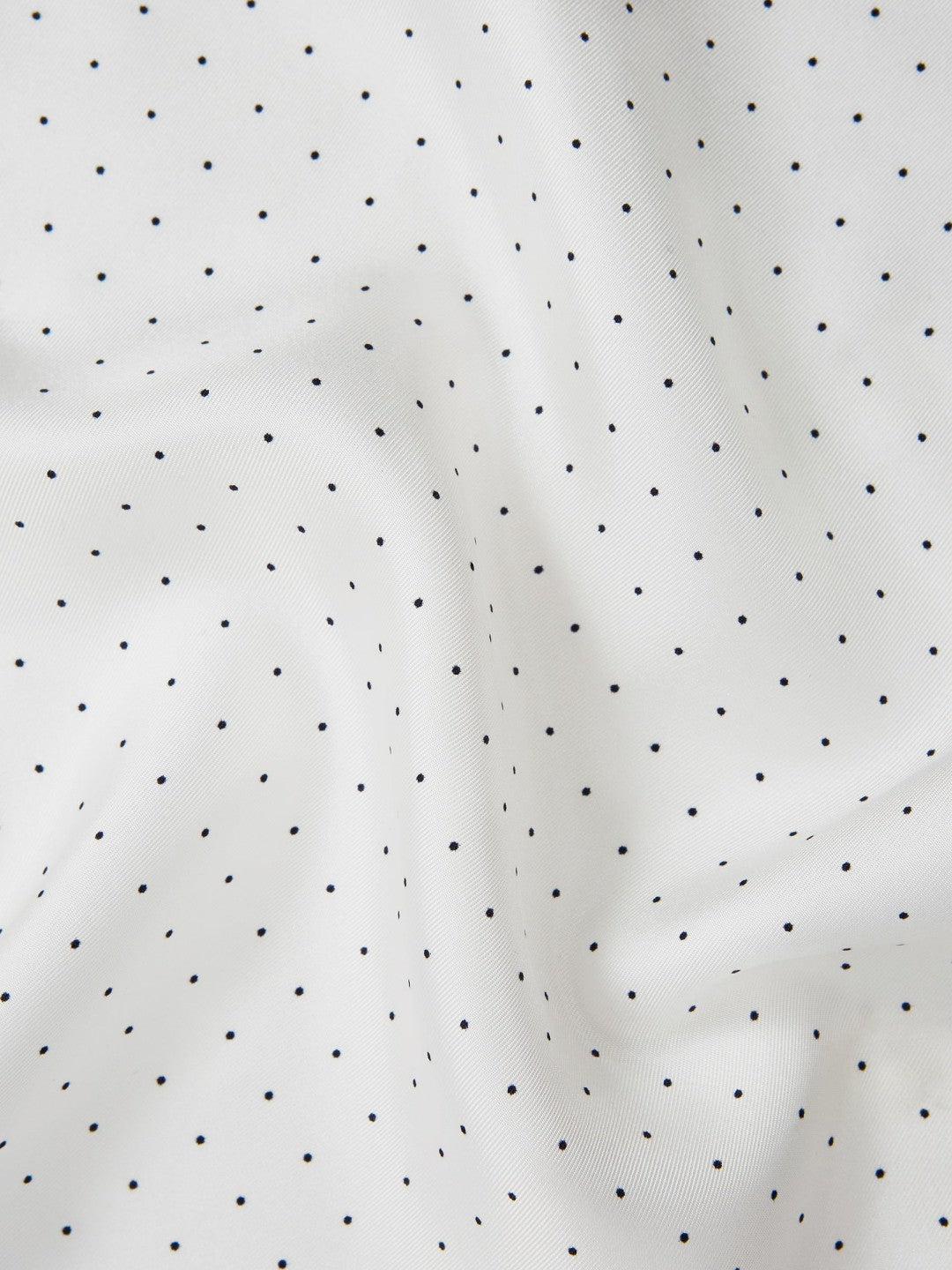 Polka Dot Silk Pocket Square in White