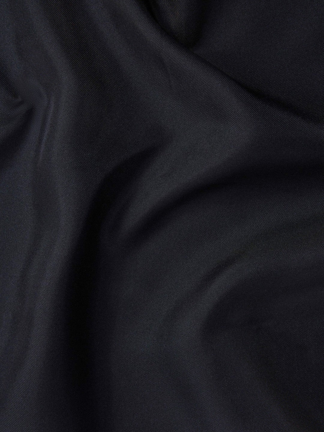 Plain Silk Pocket Square in Navy