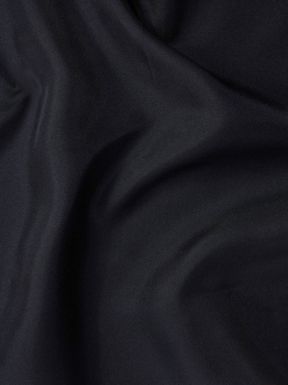Plain Silk Pocket Square in Navy