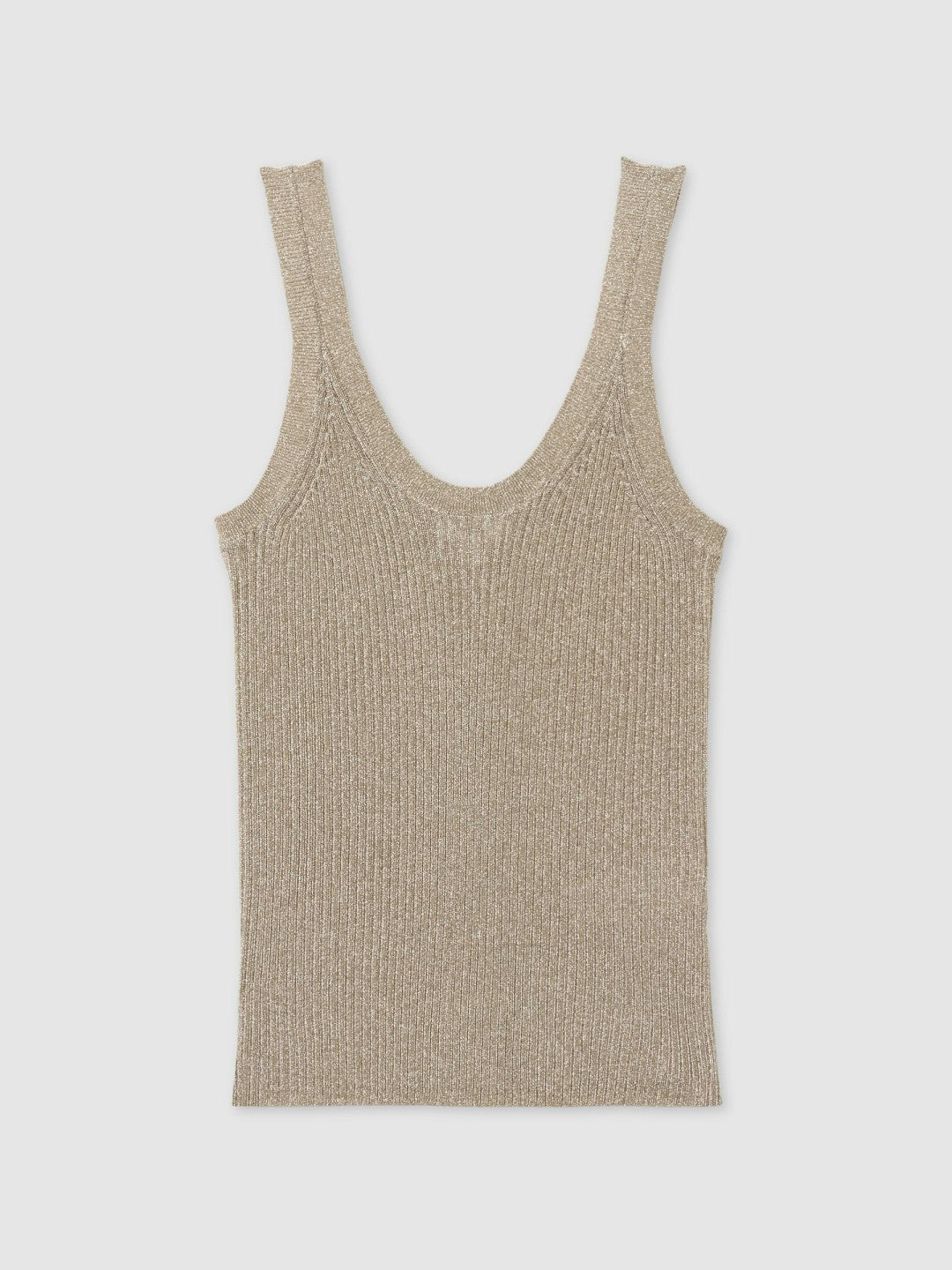 Metallic Vest Top in Gold