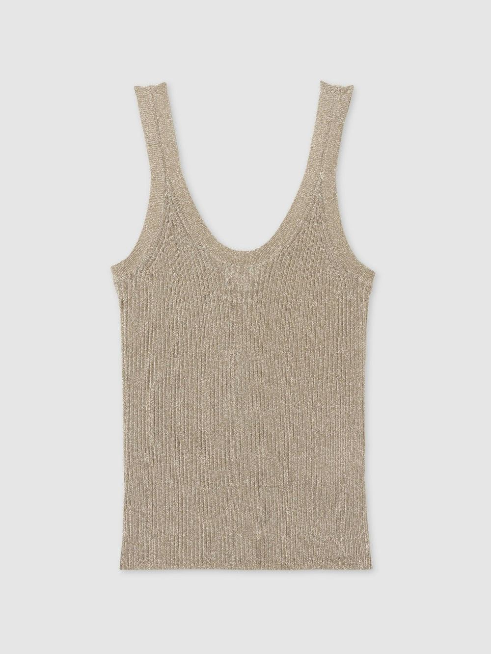 Metallic Vest Top in Gold