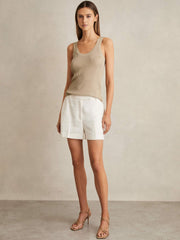 Metallic Vest Top in Gold