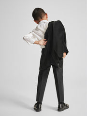 4-9 yrs Single Breasted Velvet Blazer in Black