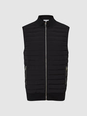 Hybrid Quilted Gilet in Black