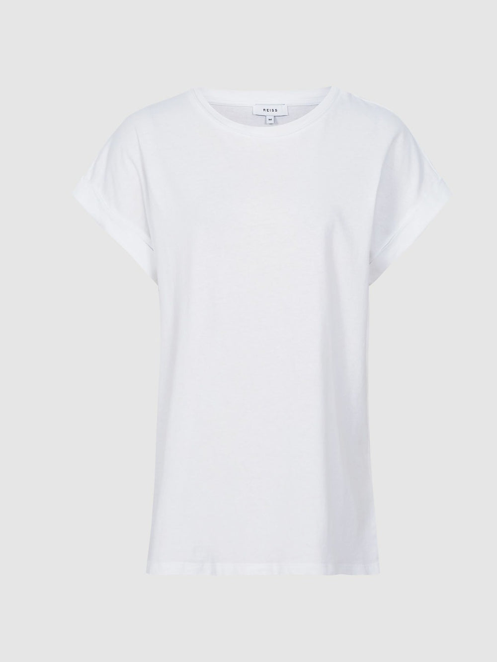 Cotton-Jersey Crew Neck T-Shirt in White