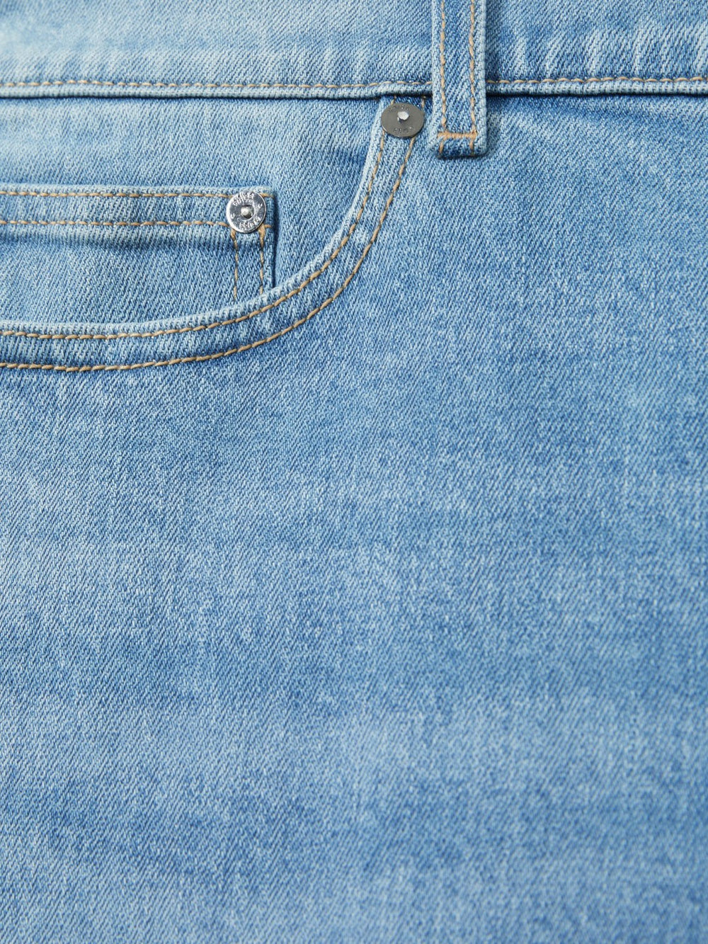 Cotton-Stretch Slim-Fit Jeans in Light Blue Wash