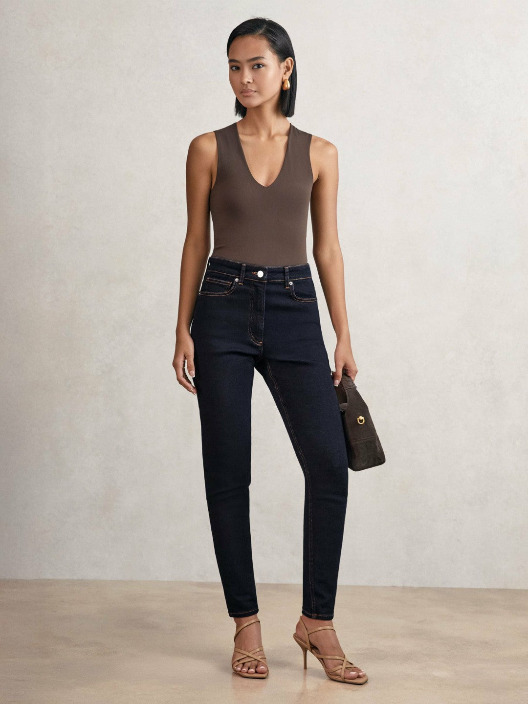 Petite Skinny Jeans in Dark Blue
