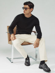 Straight-Leg Jeans in White
